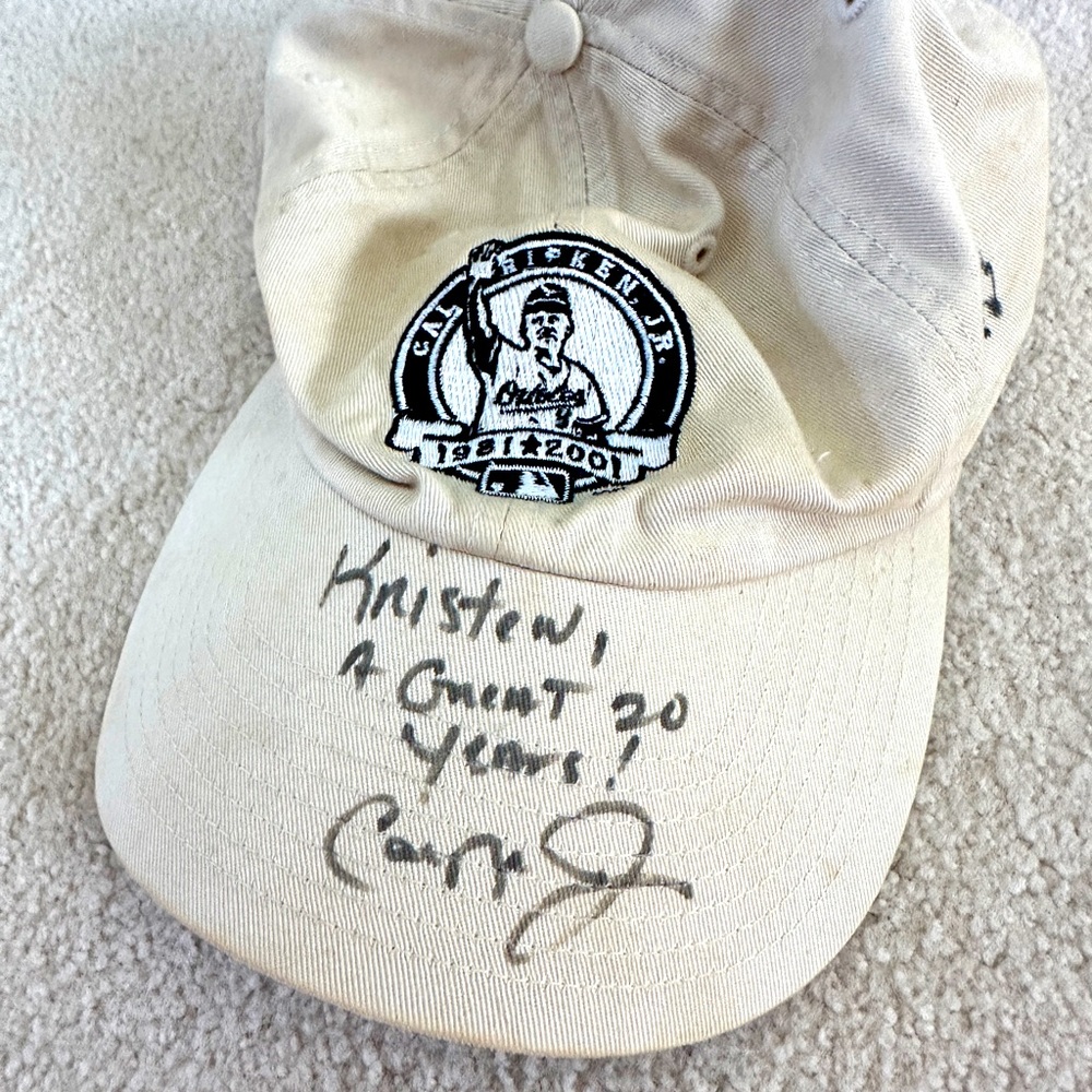 Signed Cal Ripken Jr Hat (from last game at Camden Yards)